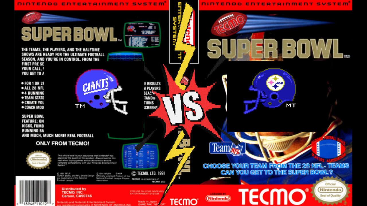 Tecmo Super Bowl - NES (millan_1995 vs Nazcas Last Son) Online Matches