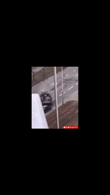 Armored Vehicle Loses Control—Crushes Ukrainian Car—Remarkably Lives After Being Saved By Onlookers