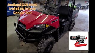 I Did This Badland zxr2500 Winch Install on a Polaris Ranger 500
