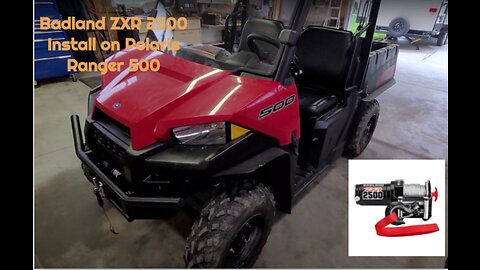 I Did This Badland zxr2500 Winch Install on a Polaris Ranger 500