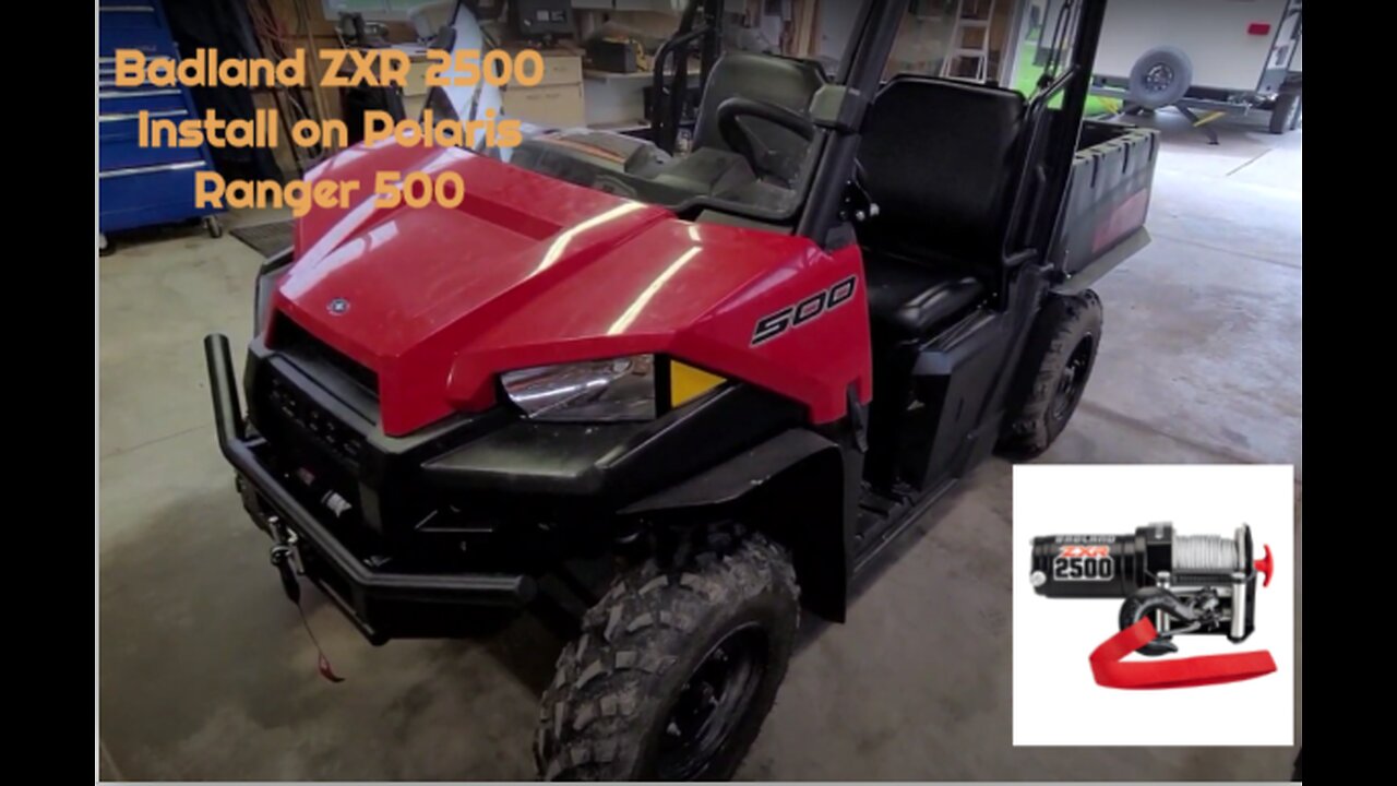 I Did This Badland zxr2500 Winch Install on a Polaris Ranger 500