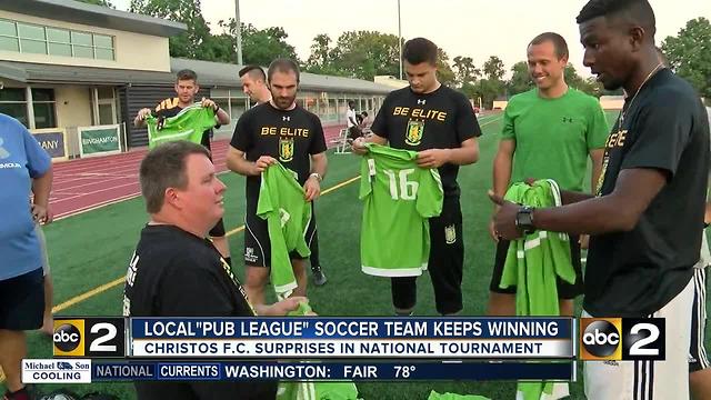 Maryland "pub league" soccer team keeps winning, will play D.C. United in national tournament