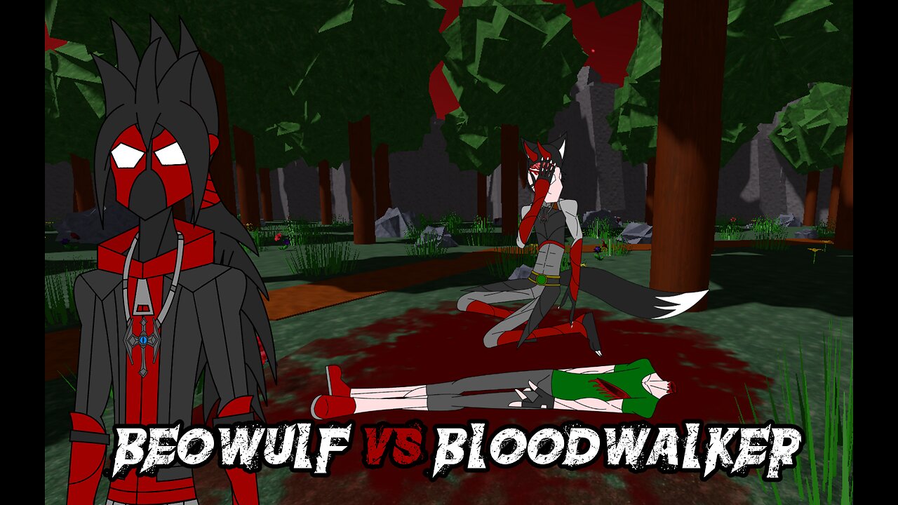 Beowulf vs Bloodstalker (fight animation)