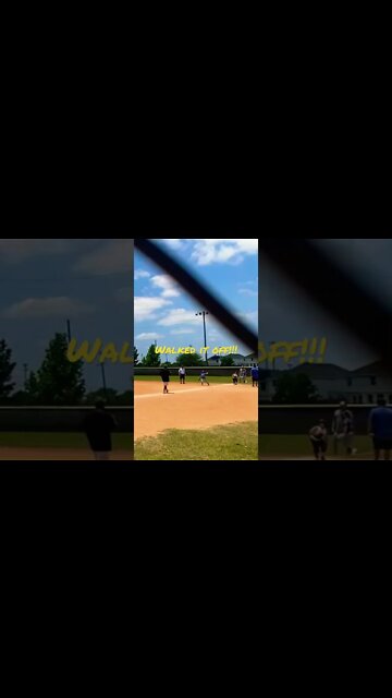 Got hit while running thru 1B