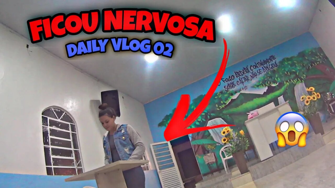 MILENA TEVE QUE PREGAR NA IGREJA🙏🏼. DAILY VLOG #02