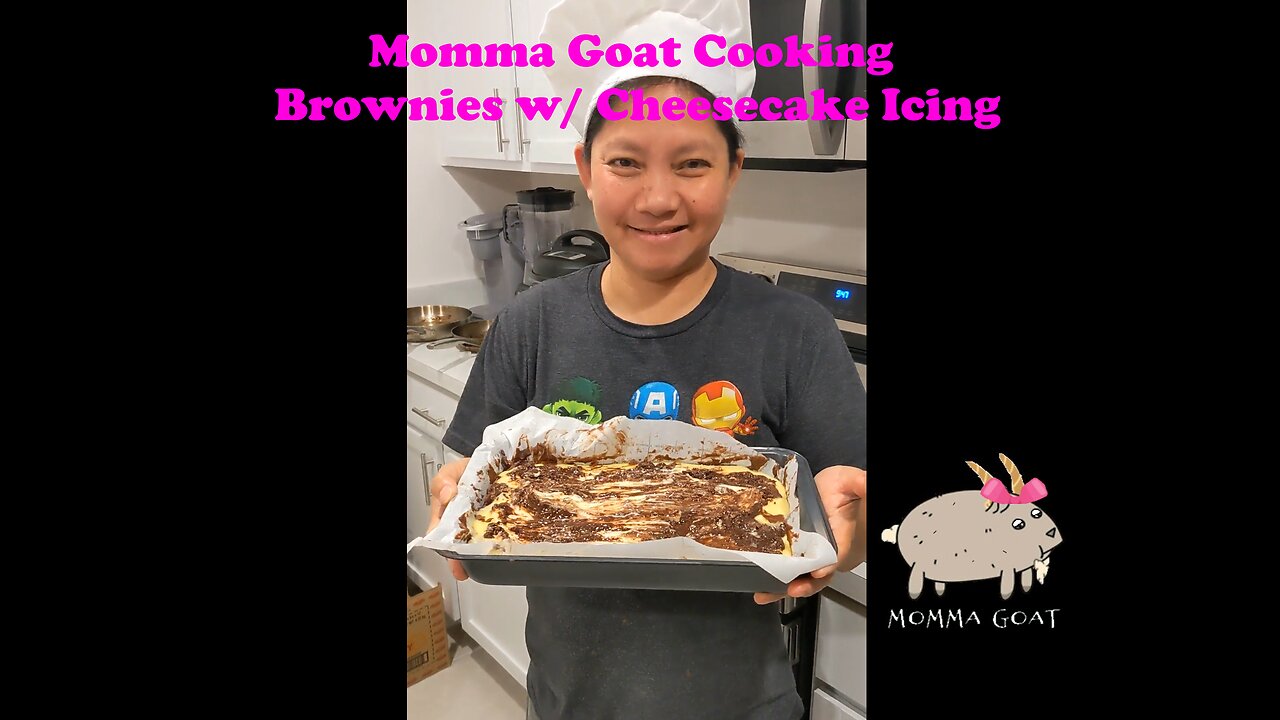 Momma Goat Cooking - Brownies w/ Cheesecake Icing - Best Chocolate & Cheesecake Flavors Combined