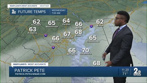 WMAR-2 News Patrick Pete Monday weather update