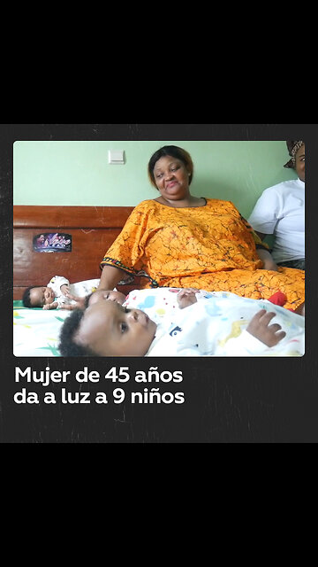Madre de 45 años da a luz a nueve niños en Camerún