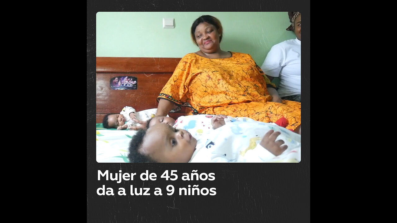 Madre de 45 años da a luz a nueve niños en Camerún