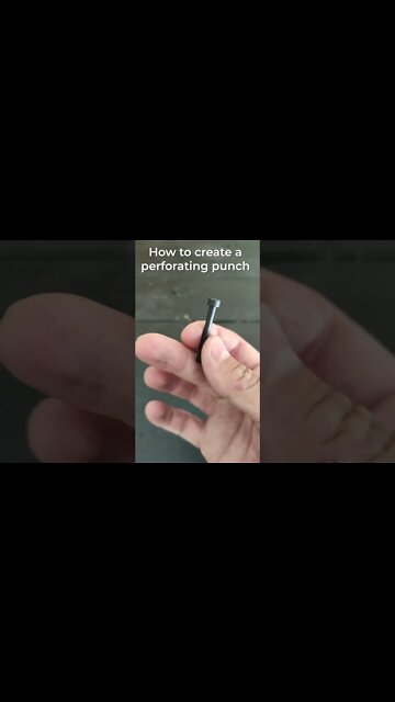 AMAZING VIDEO!!! 🛠️⚙️🔧How to create a perforating punch. DIY