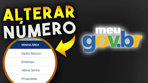 Como ALTERAR NÚMERO DE TELEFONE da CONTA GOV.BR