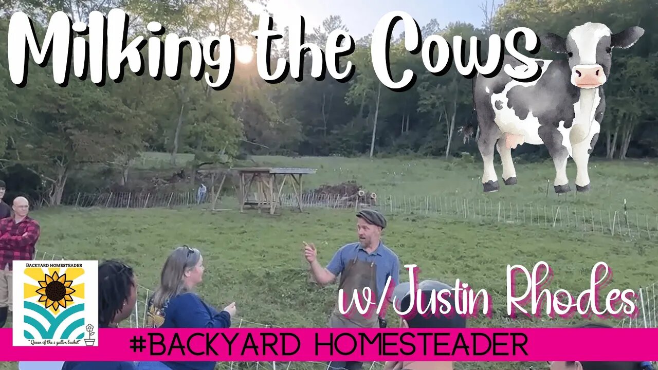 Milking the Cows @theJustinRhodesShow Farm Visit | Video 2