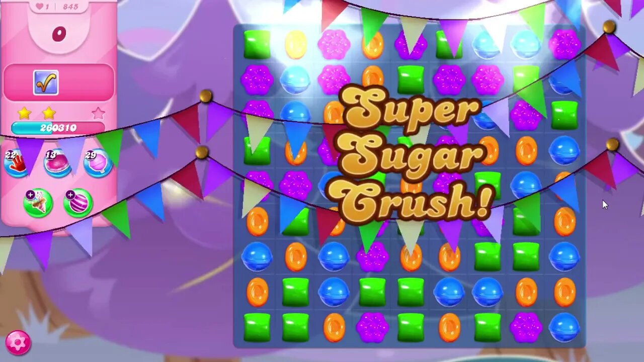 Candy Crush Saga Level 845