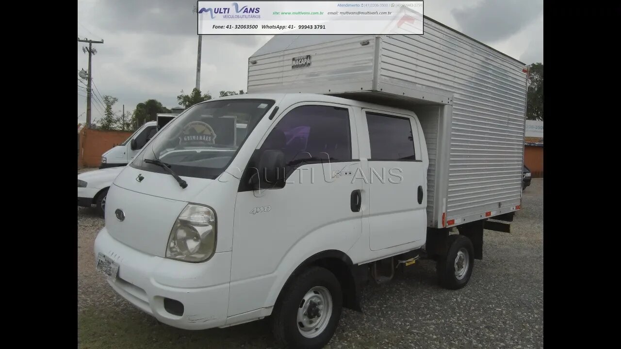 Kia Bongo K2700 Cabine Dupla 2009 VANS ZERO KM, USADAS E SEMINOVAS – MULTIVANS