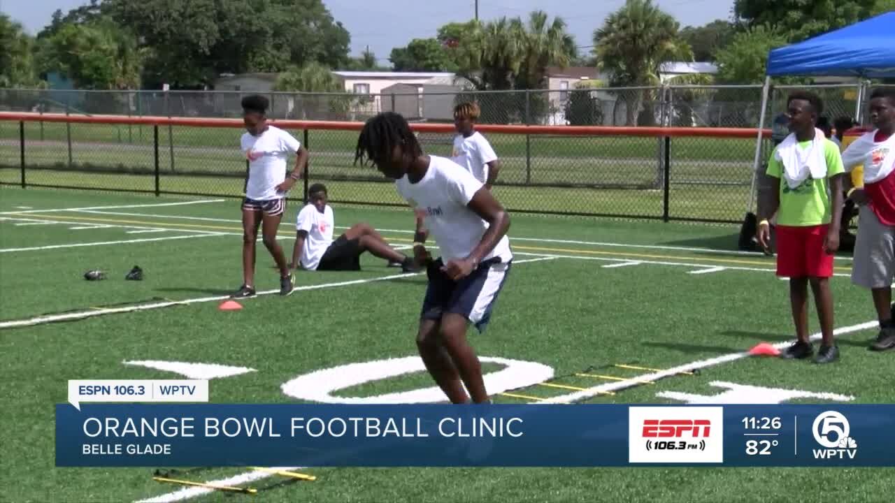 Orange Bowl football clinic