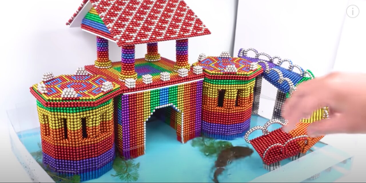 DIY | How To Build Castle Catfish Eel House From Magnetic Balls | Satisfying