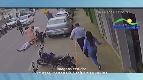 Idoso atropelado: Aposentado, de 75 anos, foi atingido por uma motocicleta no bairro Bom Pastor