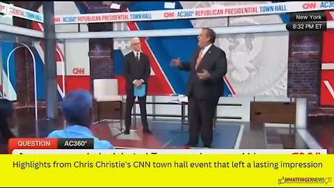 Highlights from Chris Christie's CNN town hall event that left a lasting impression