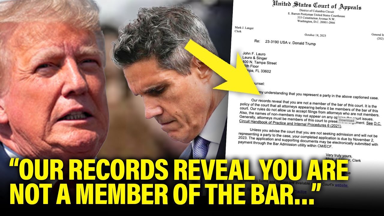 Trump Lawyer Gets CAUGHT WITH NO LICENSE after Filing Appeal