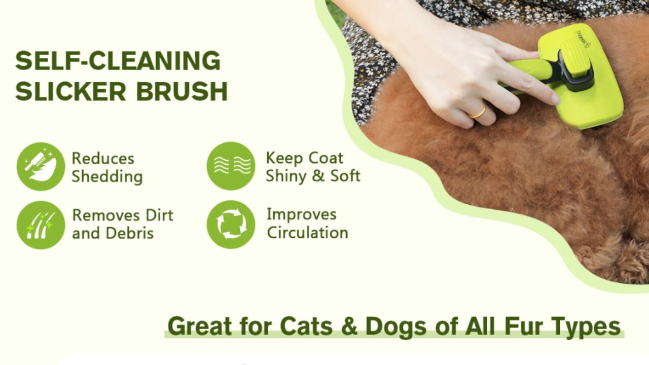 SELF CLEANING BRUSH FOR PETS 😮😮