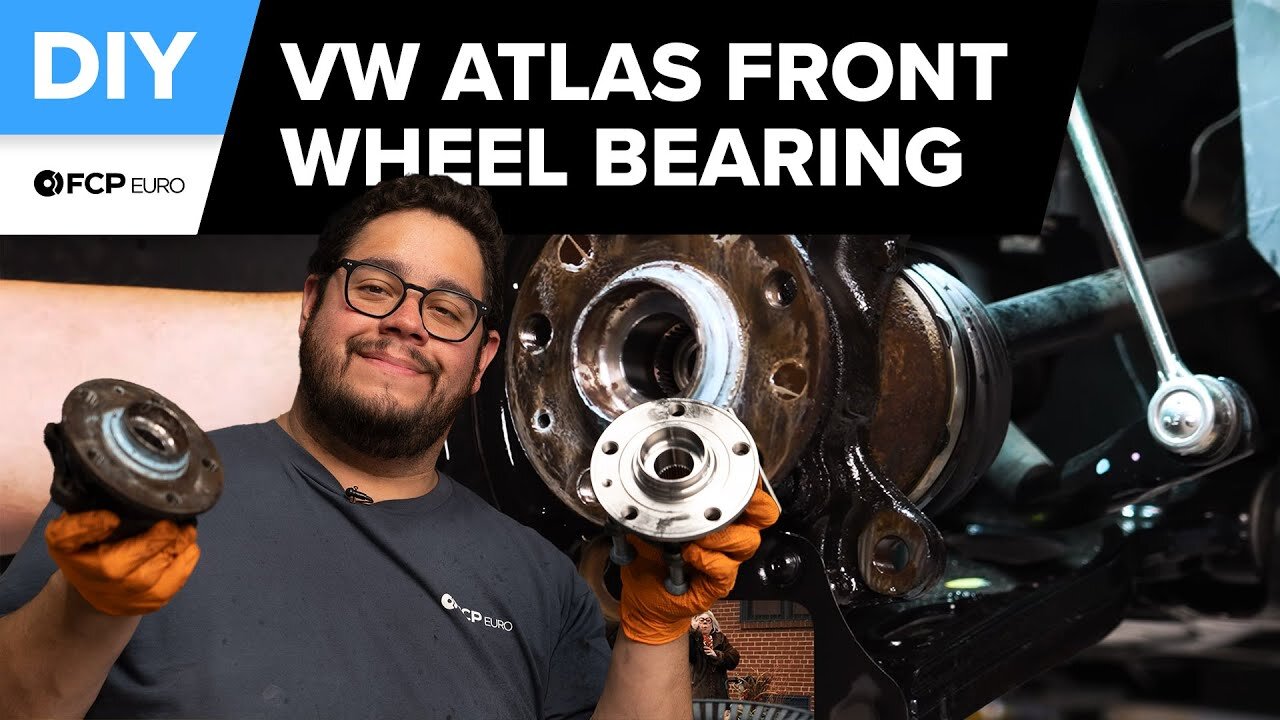 Volkswagen Atlas Front Wheel Bearing Replacement DIY (2018-2021 VW Atlas VR6, Cross Sport)