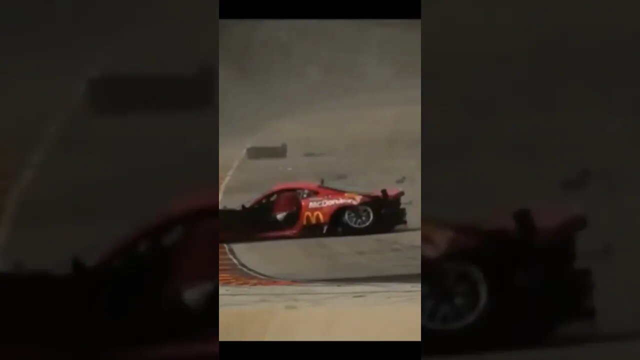 Race car crash