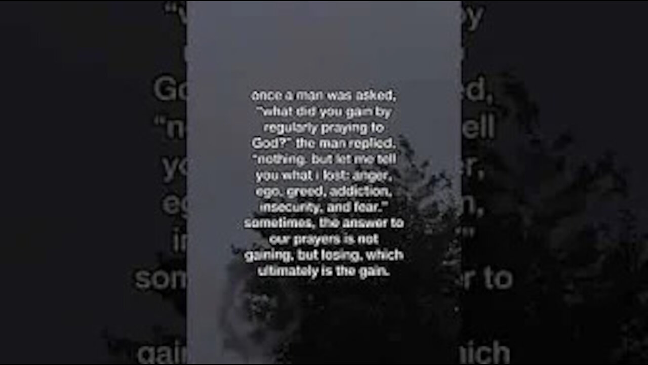 the purpose of prayer 🙏🏼