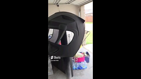 Sabertooth tiger helmet build pt 13 (base coat for line work) #mmpr #subscribe #like #trini #aisha