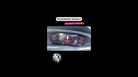 VOLKSWAGEN TAIGUN 🚘 instrument cluster 😍