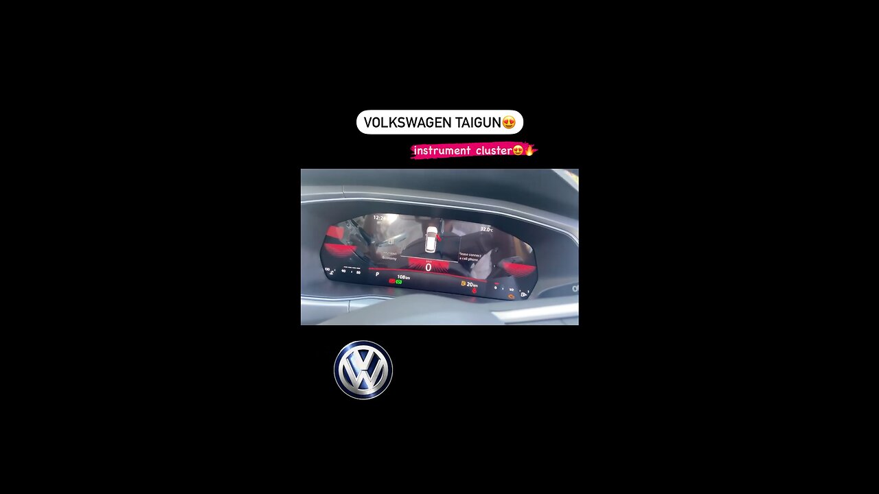 VOLKSWAGEN TAIGUN 🚘 instrument cluster 😍