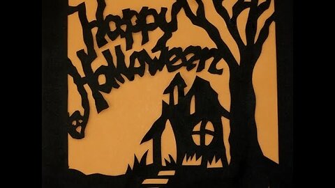 Halloween Crafts - Paper Cuts Instructions Video Step By Step halloween art