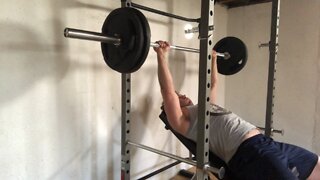 205x3 Pause Incline Bench