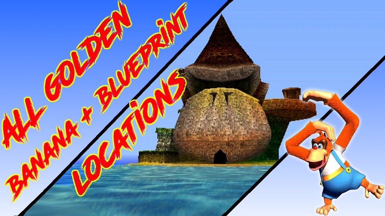 Donkey Kong 64 - DK Isles - Lanky Kong Golden Banana + Blueprint (Kasplat) Locations