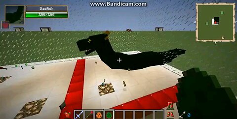 Minecraft mob battle Basilisk vs allosuarus