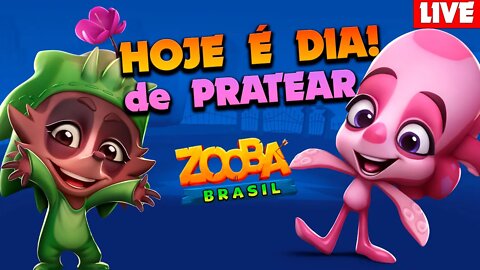 TOP BR! HOJE É DIA DE PRATEAR! VEM JOGAR COMIGO! ZOOBA: Jogo de Batalha Animal LIVE #66