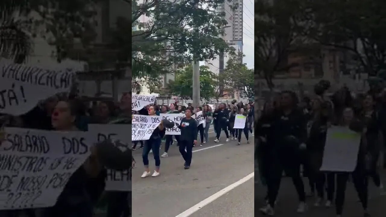 Enfermeiros do Estado fazem protesto em Vitória