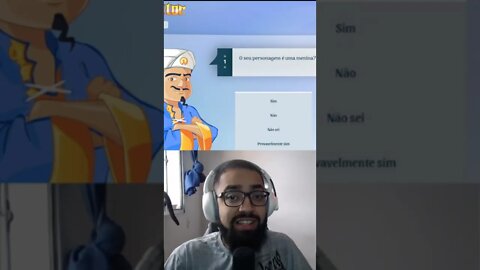 RESPONDI APENAS SIM NO AKINATOR! #shorts