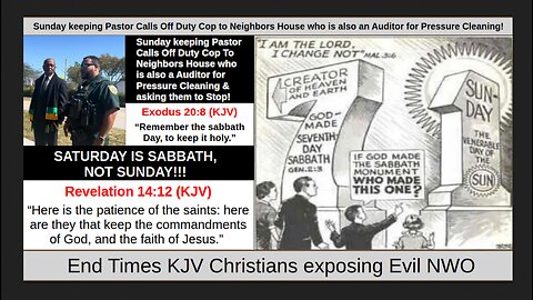 Sunday keeping Pastor Calls Cop to Neighbors House who is also an Auditor for Pressure Cleaning!