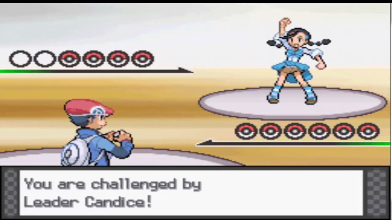 Pokemon Platinum - Snowpoint Gym Leader Battle: Candice