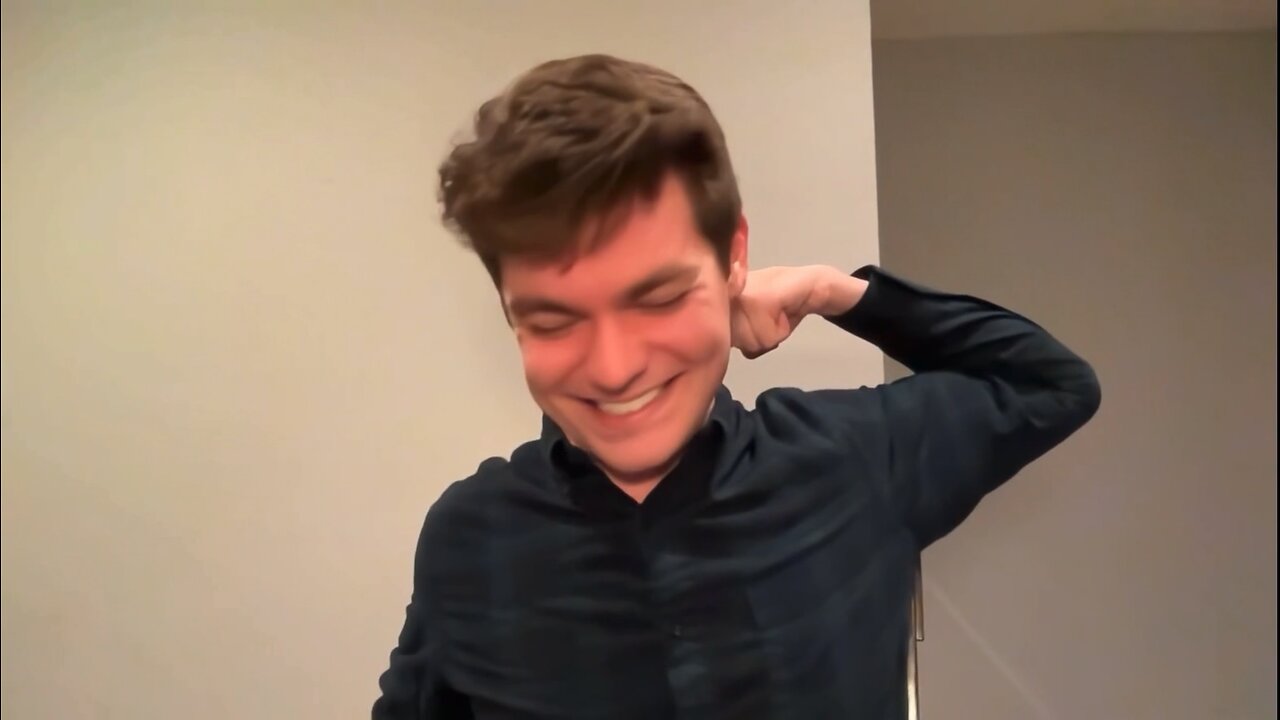 Nick Fuentes cracks his neck