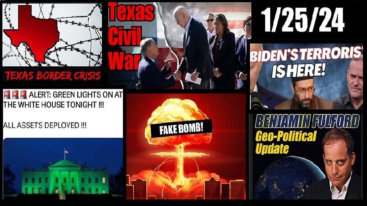 1/27/24 -Benjamin Fulford Situation Update - Nuclear Bomb - Civil War?