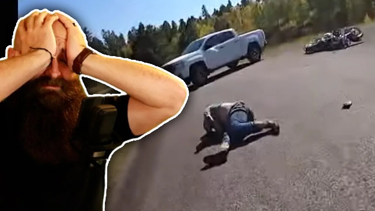 This is why bikers without gear make me cringe...