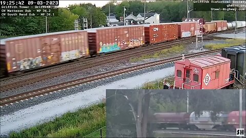 CN 3069 Wisconsin Central Leading WB Manifest in Griffith, IN on September 3, 2023