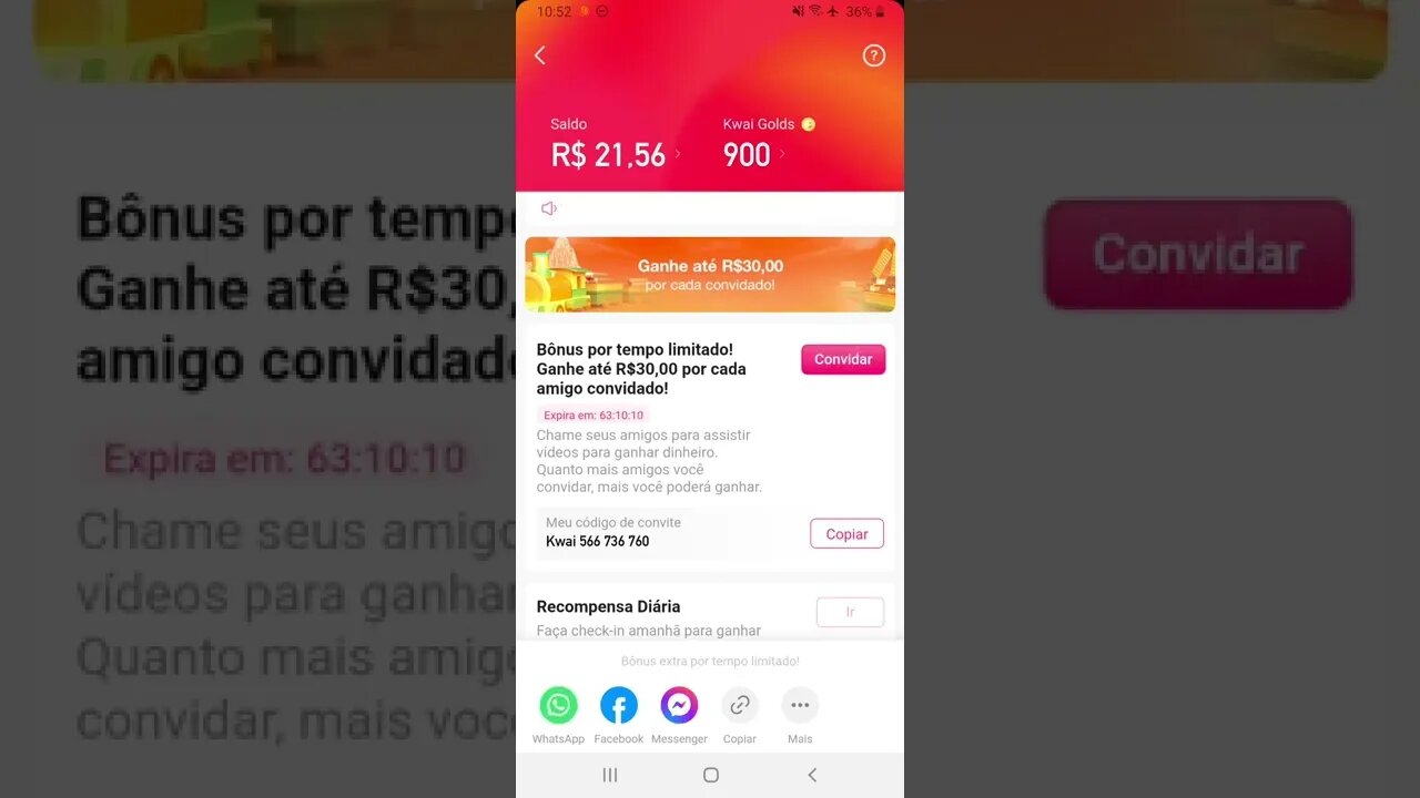 indique 1 amigo e ganhe 30 reais