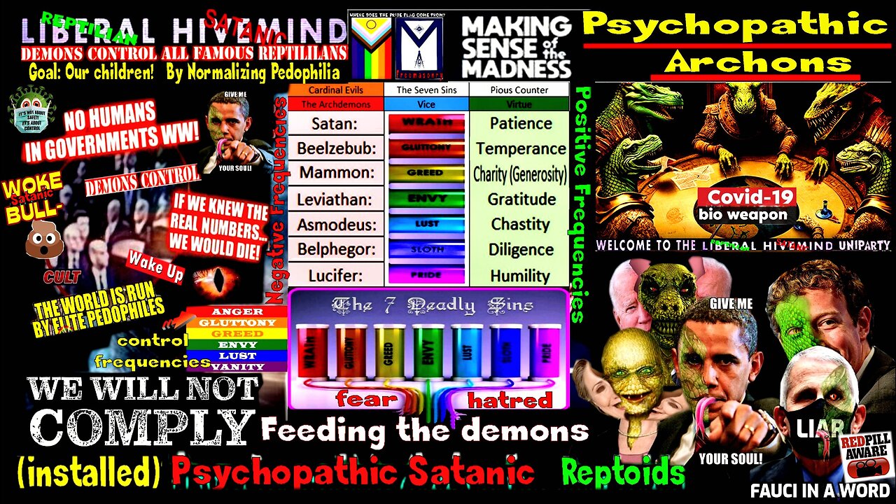 Archon Psychopaths! Deadly Covid Vaxx Was Planned – Climate Change Hoax - (MyCatholicRedPill)