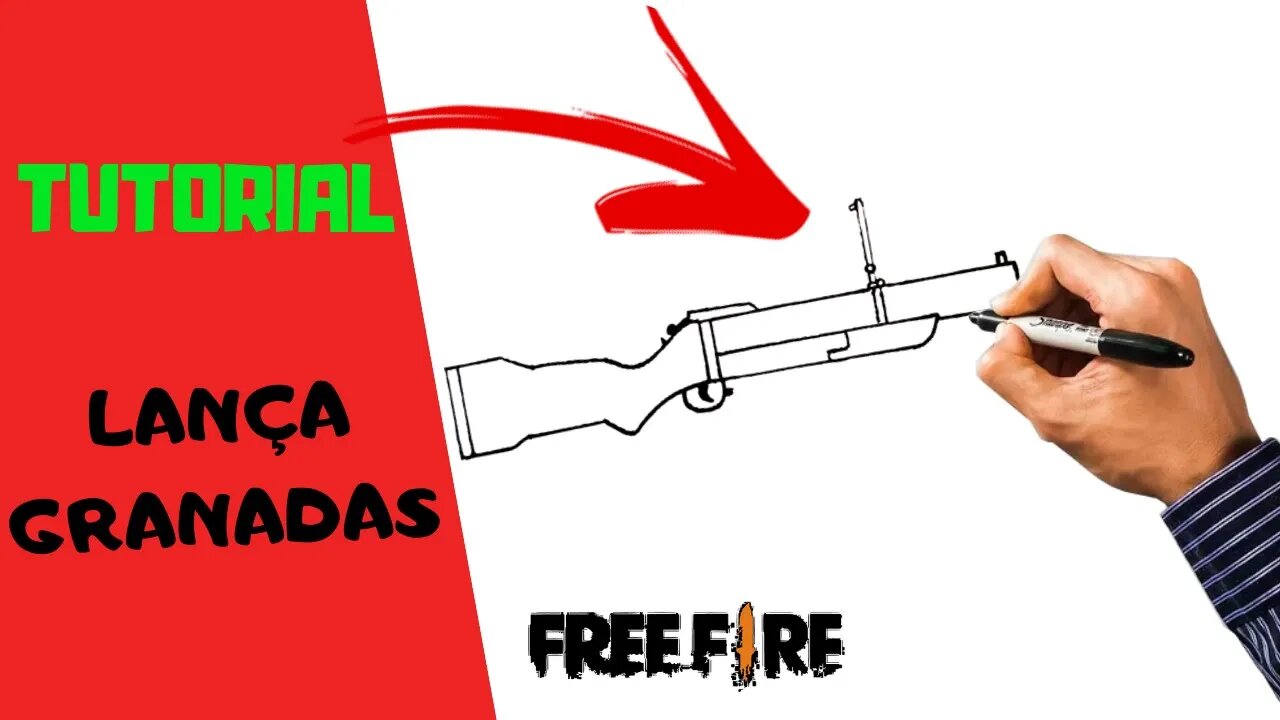 COMO DESENHAR O LANÇA GRANADA DO FREE FIRE