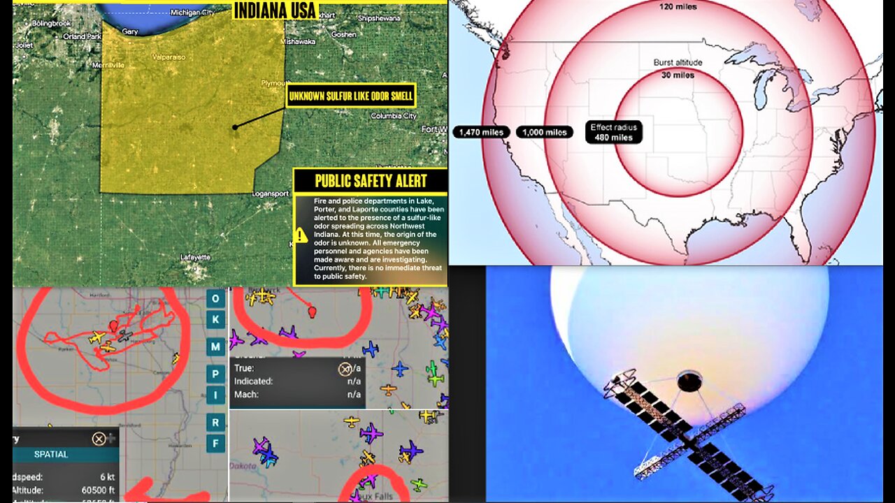 NEW CHINESE SPY BALLOONS OVER USA-EMP COMING? WAGNER HAS NU^KES?*INDIANA SULFER SMELL*ALIEN METEORS?