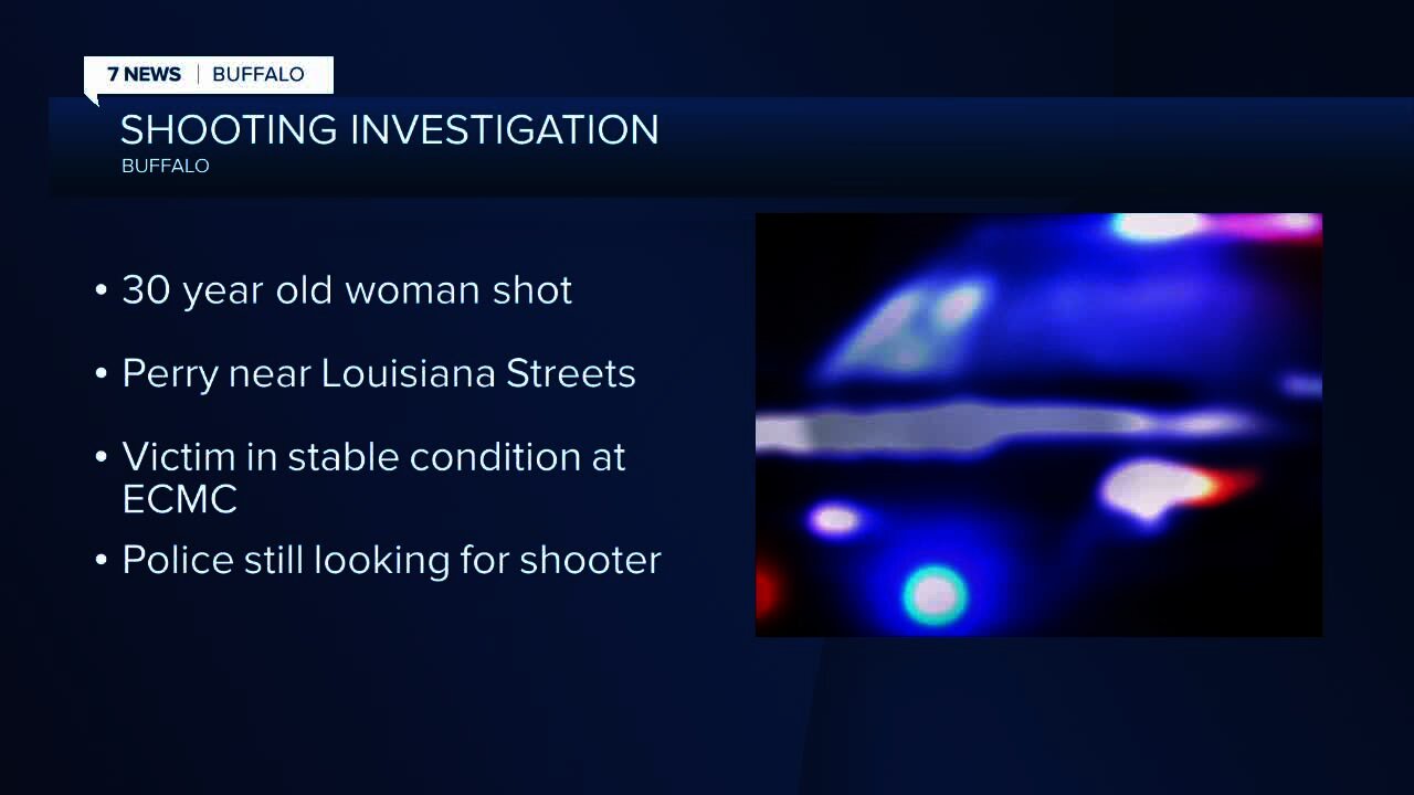 30-year-old woman hurt in shooting on Perry Street in Buffalo