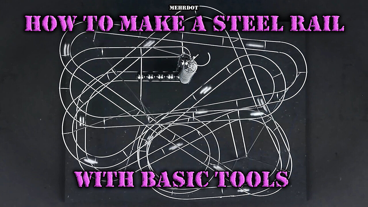 How to make a steel rail with basic tools! Step by step guide.