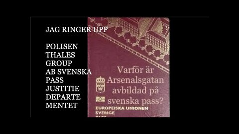 VARFÖR VILL INGEN KÄNNAS VID DET SVENSKA PASSET?